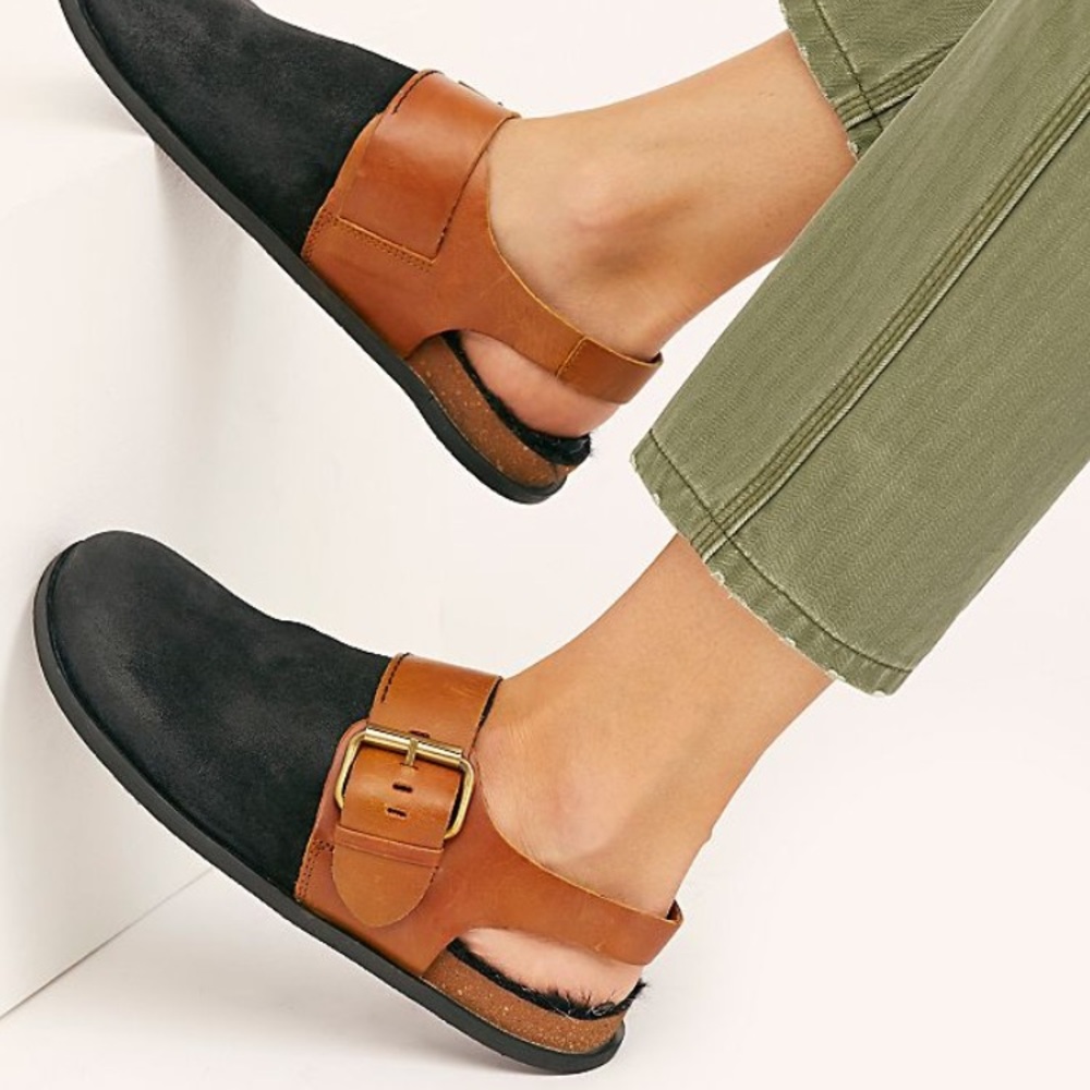 NWT Free People Seattle Sling Back Flat